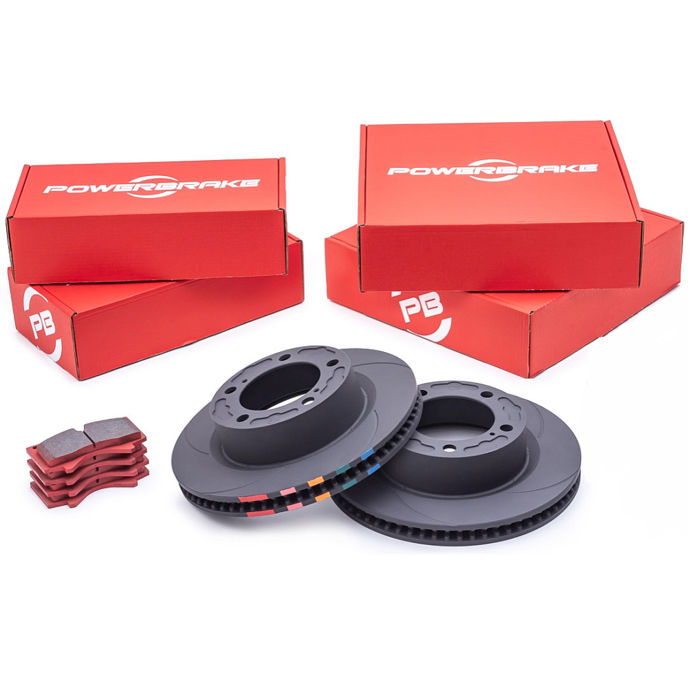 POWERBRAKE D-LINE HP ROTOR AND PAD KIT | SEQUOIA 08-22 FRONT