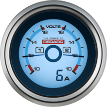 Load image into Gallery viewer, REDARC Voltage Monitoring Gauges With Optional Current Display
